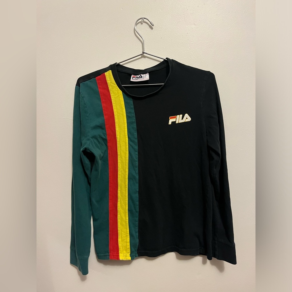 Fila Long Sleeve, Rasta colors size S